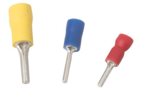 Red Pre Insulated 9mm Pin For 0.25 - 1.5mm² Cable