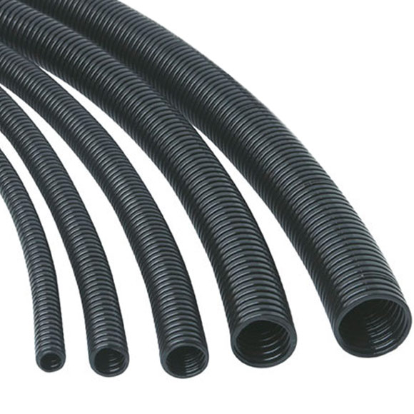 NW14 Slit PA6 Light Conduit Normal Profile Black NW14 Slit PA6 Light Conduit Normal Profile Black