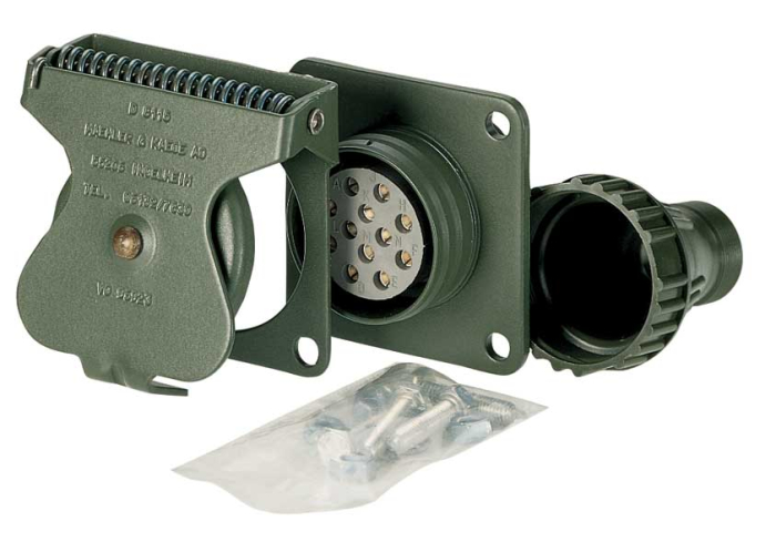 12 Pole Military Socket Kit Female Contact- NW17 Interface 12 Pole Military Socket Kit Female Contact- NW17 Interface