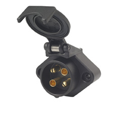 4 Pole Agricultural 12v Plug & Socket