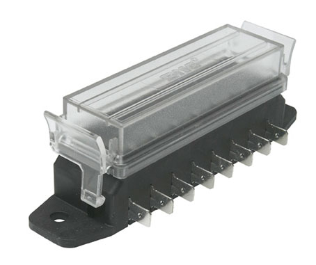 Std Blade Fuse Box 6 Way 36 X 100 X 26mm Side Entry Std Blade Fuse Box 6 Way 36 X 100 X 26mm Side Entry