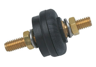 Bulkhead Power Conector Black M12 Stud 500Amps 3-6mm Panel Bulkhead Power Conector Black M12 Stud 500Amps 3-6mm Panel