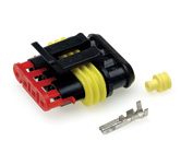 Superseal 4 way Connector Kit Female for 0.50-1.50mm cable Superseal 4 way Connector Kit Female for 0.50-1.50mm cable