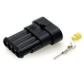 Superseal 4 way Connector Kit Male for 0.50-1.50mm cable Superseal 4 way Connector Kit Male for 0.50-1.50mm cable