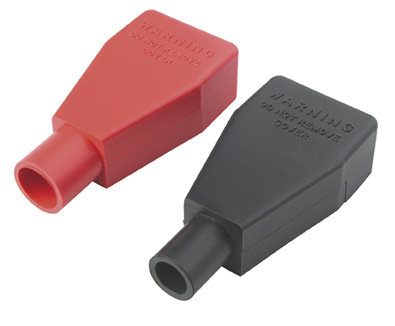 PVC Black Battery Term Cover 90 Deg LH For 70mm² Cable PVC Black Battery Term Cover 90 Deg LH For 70mm² Cable