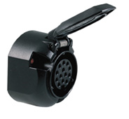 Plastic Socket 13 Pin With Fog Cut Out & Gasket Plastic Socket 13 Pin With Fog Cut Out & Gasket