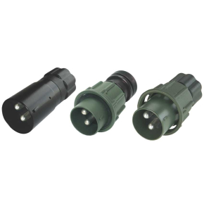 2 Pole Military Plug With Lock Ring for 50mm² Cable