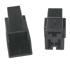 1 Way Connector Male Black For 6.3mm Terminals
