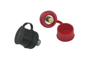 Auxiliary Power Connector Red M10 Stud 50Amps < 3mm Panel