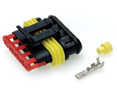 Superseal 5 way Connector Kit Female for 0.50-1.50mm cable